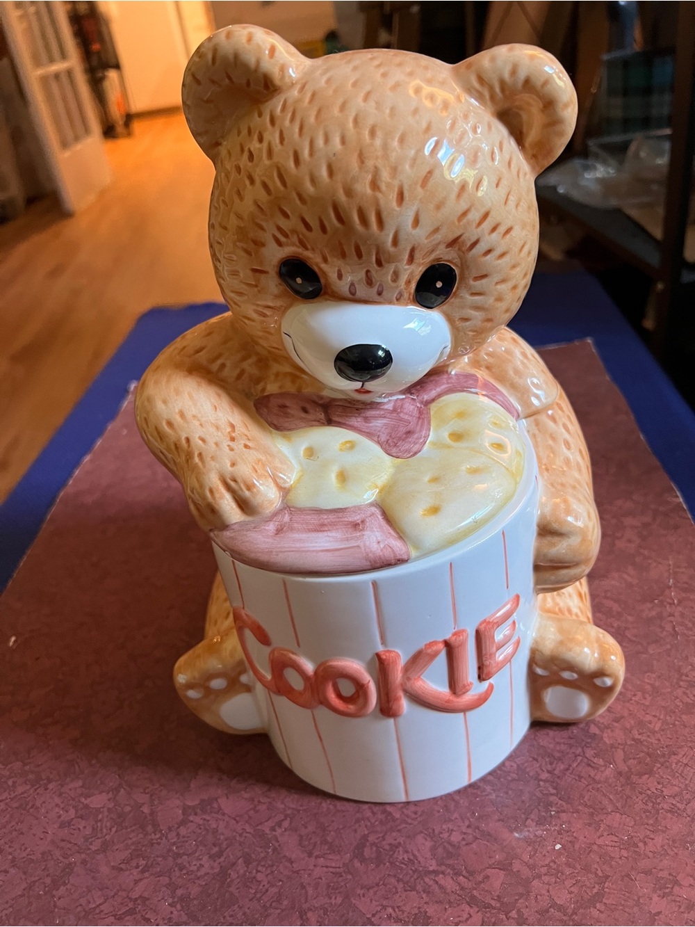 Ceramic Brown Bear A Collectible Cookie Teddy Bear Jar Cookie Jar Taiwan Welcome